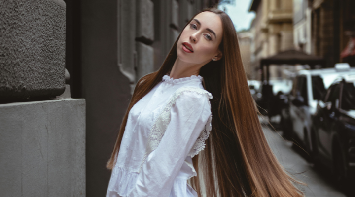 Cor de cabelo castanho chocolate