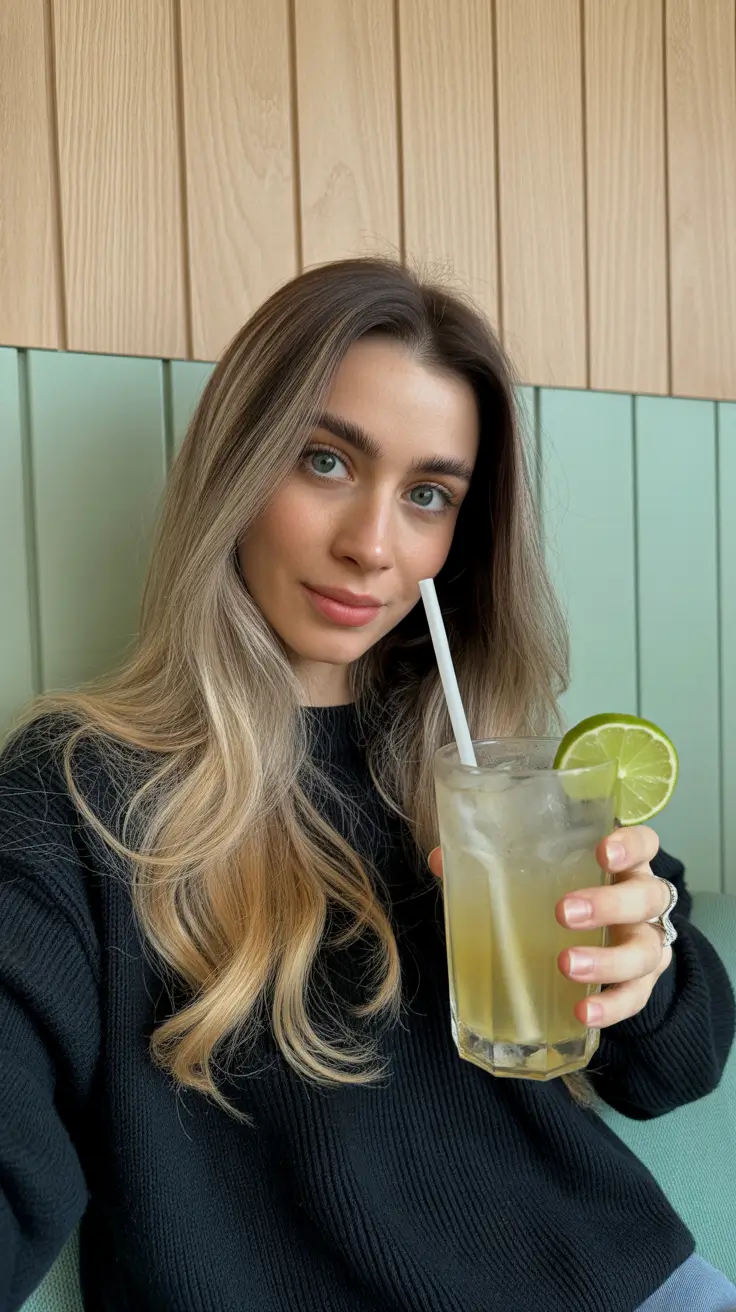 Idéias para cores de cabelo Balayage 2026 Balayage loiro neutro com raízes suaves