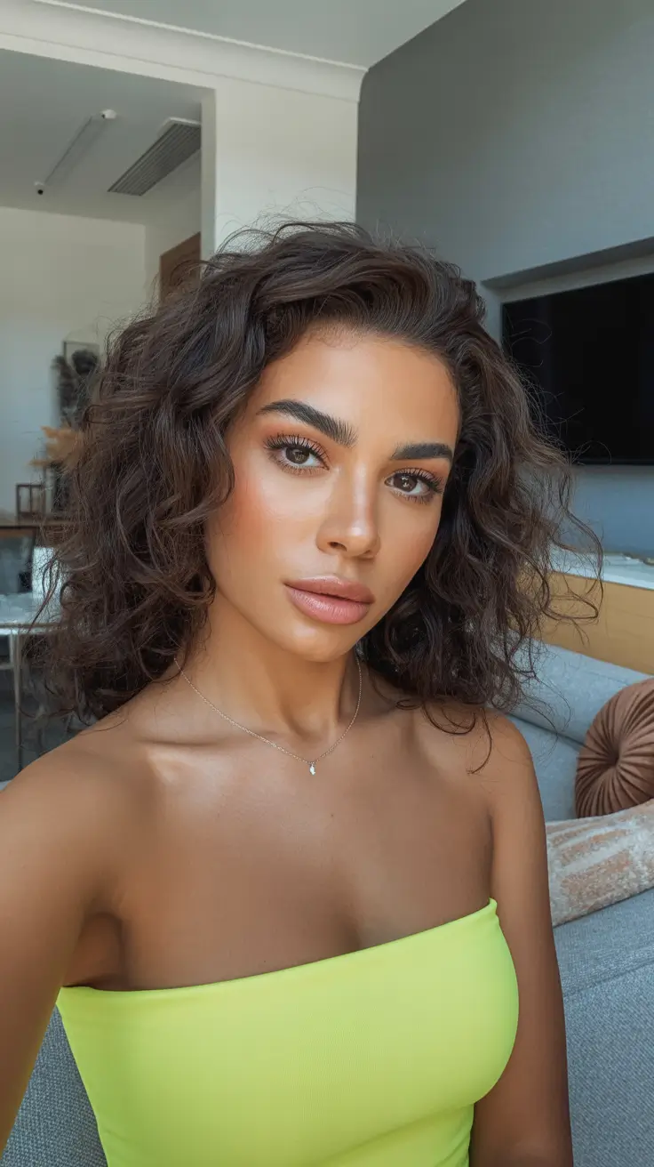 Melhor cor de cabelo para pele morena 2026 Soft Cocoa Waves