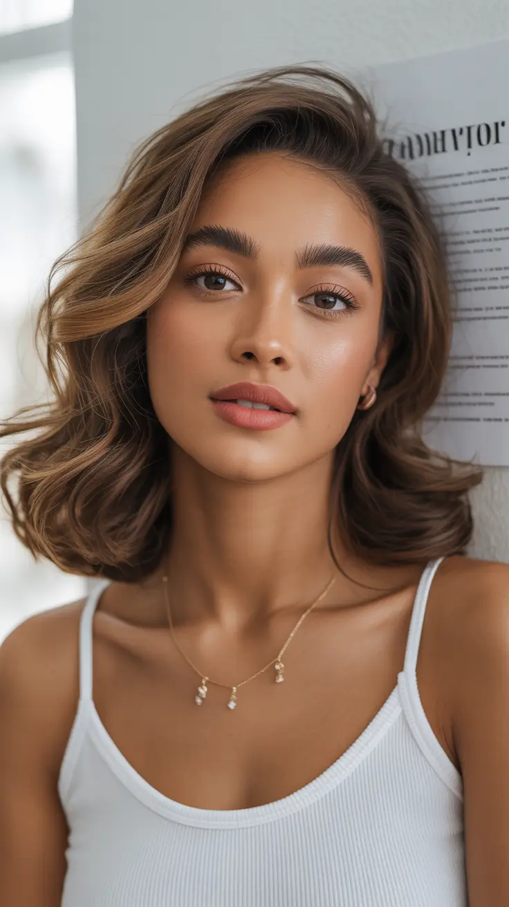 Melhor cor de cabelo para pele morena 2026 Caramel Short Perfection