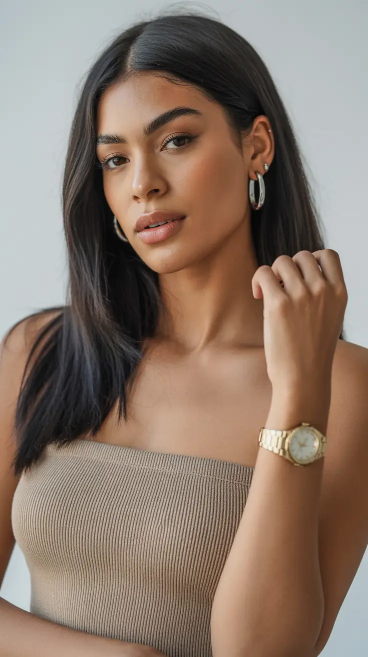 Melhor cor de cabelo para pele morena 2026 Classic Jet Black Revival