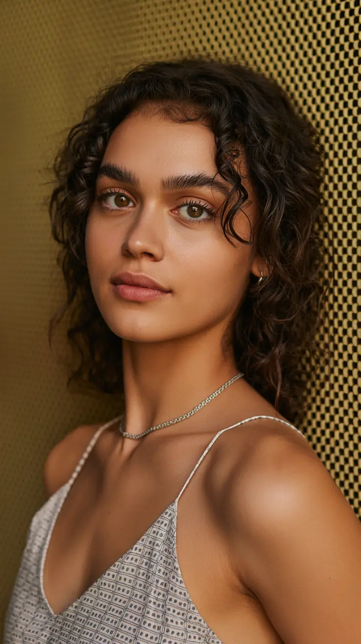 Melhor cor de cabelo para pele morena 2026 Subtle Chestnut Bounce