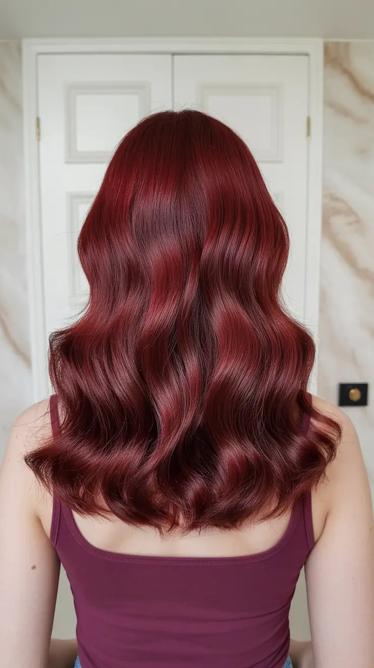 Cores de cabelo ruivo ousado 2026 ondas rubi brilhantes