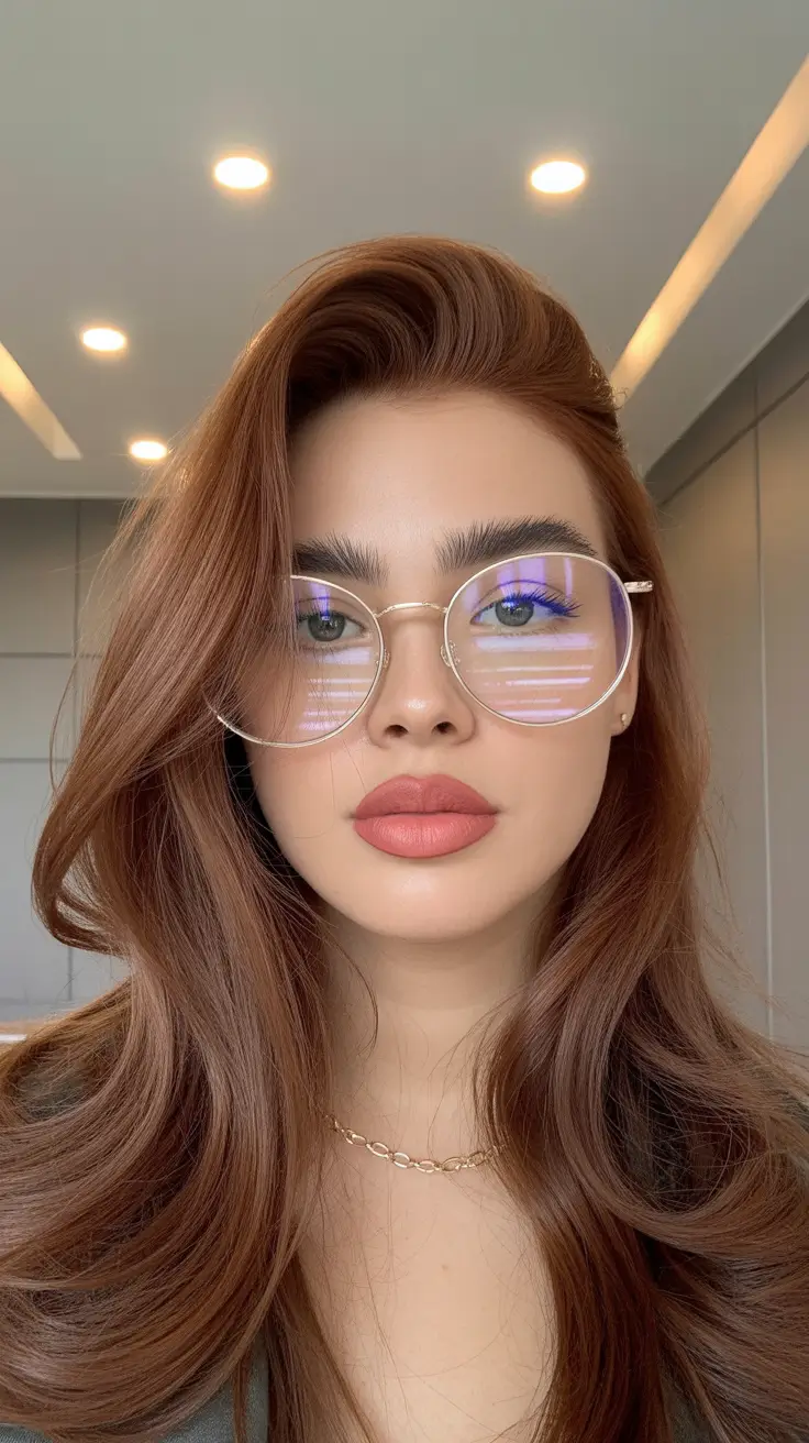 cores de cabelo castanho 2026 Milktea Volume Glow