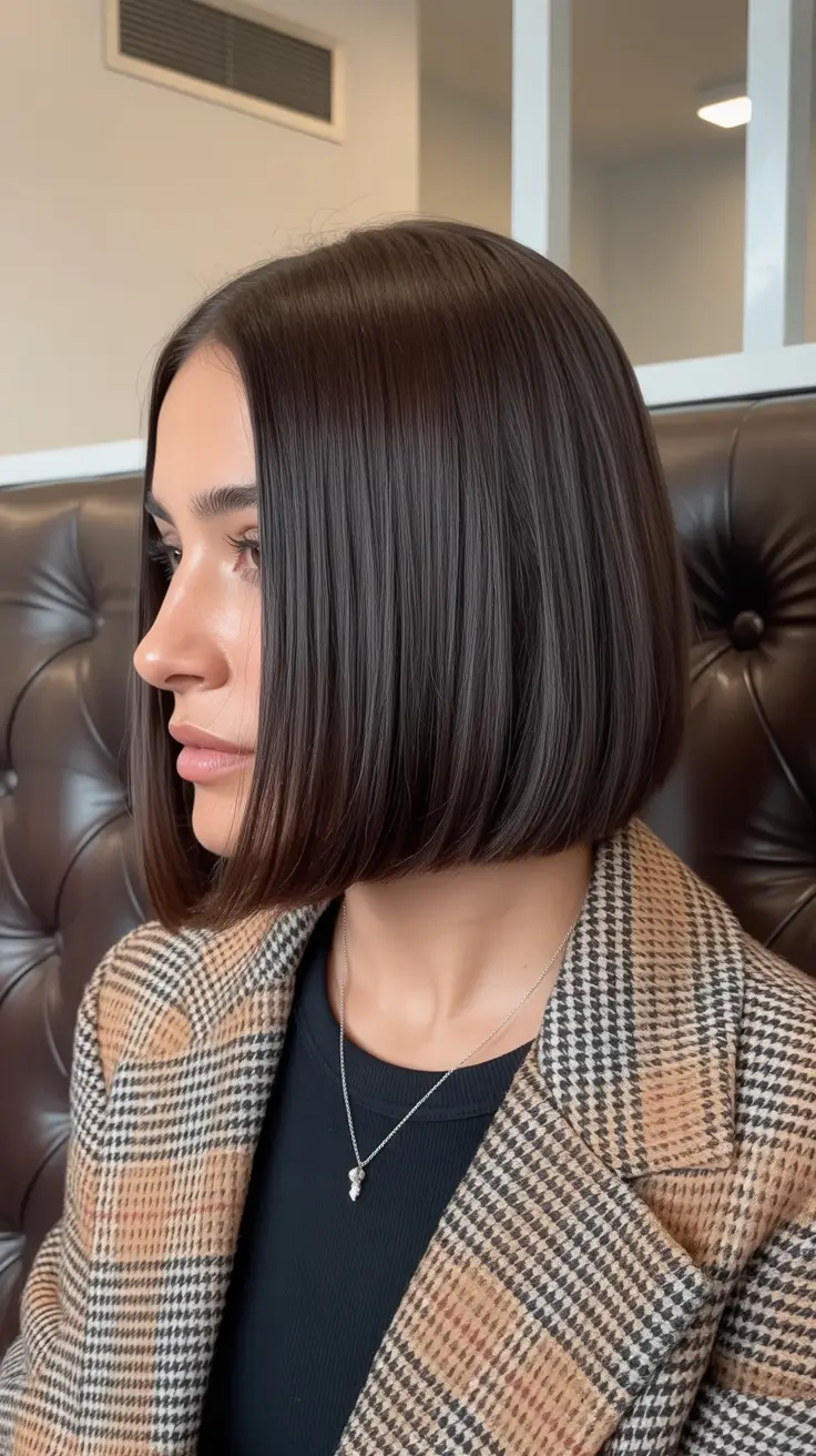 Idéias para cores de cabelo 2026 Polido Espresso Bob