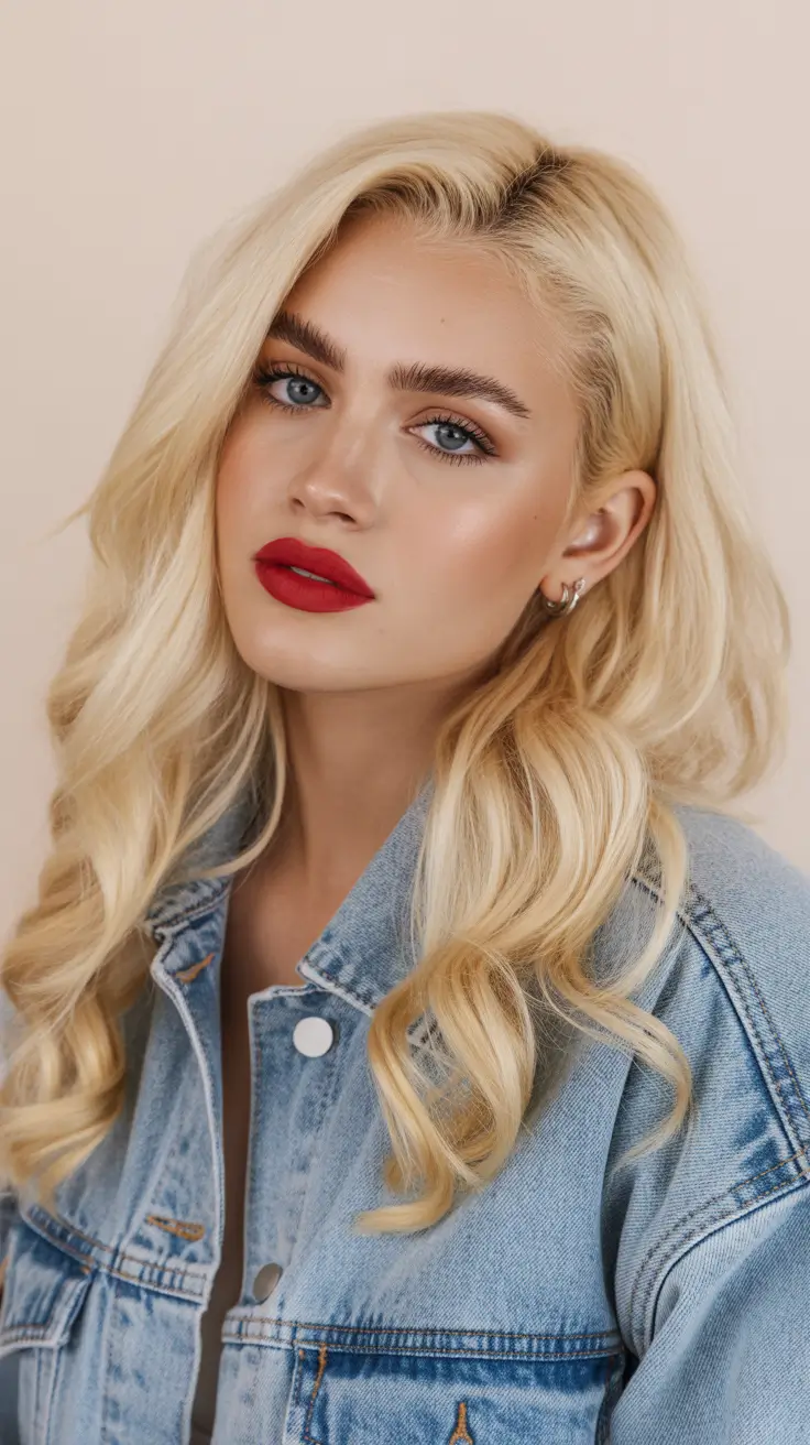 Cor de cabelo loiro mel 2026 Golden Honey Curls com Retro Flair