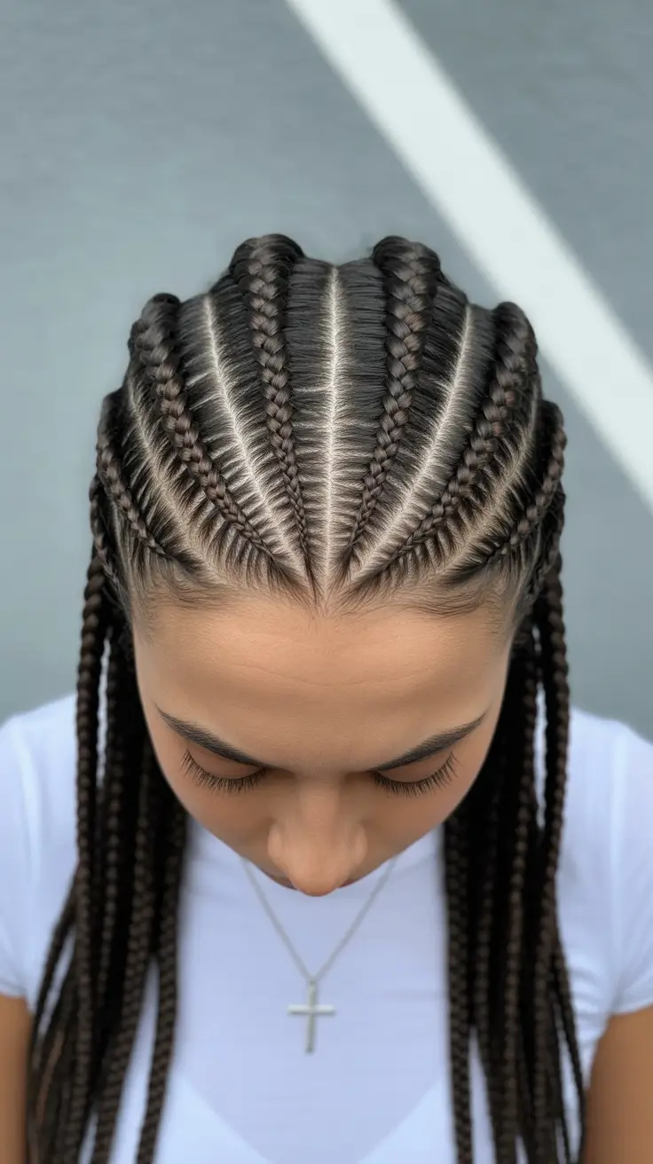 Penteados trançados fáceis 2026 Lemonade Flow Braids