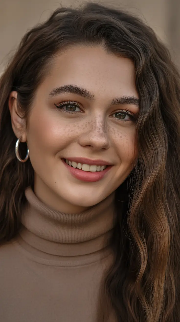 cor de cabelo morena primavera 2026 Ondas morenas suaves com calor delicado de primavera