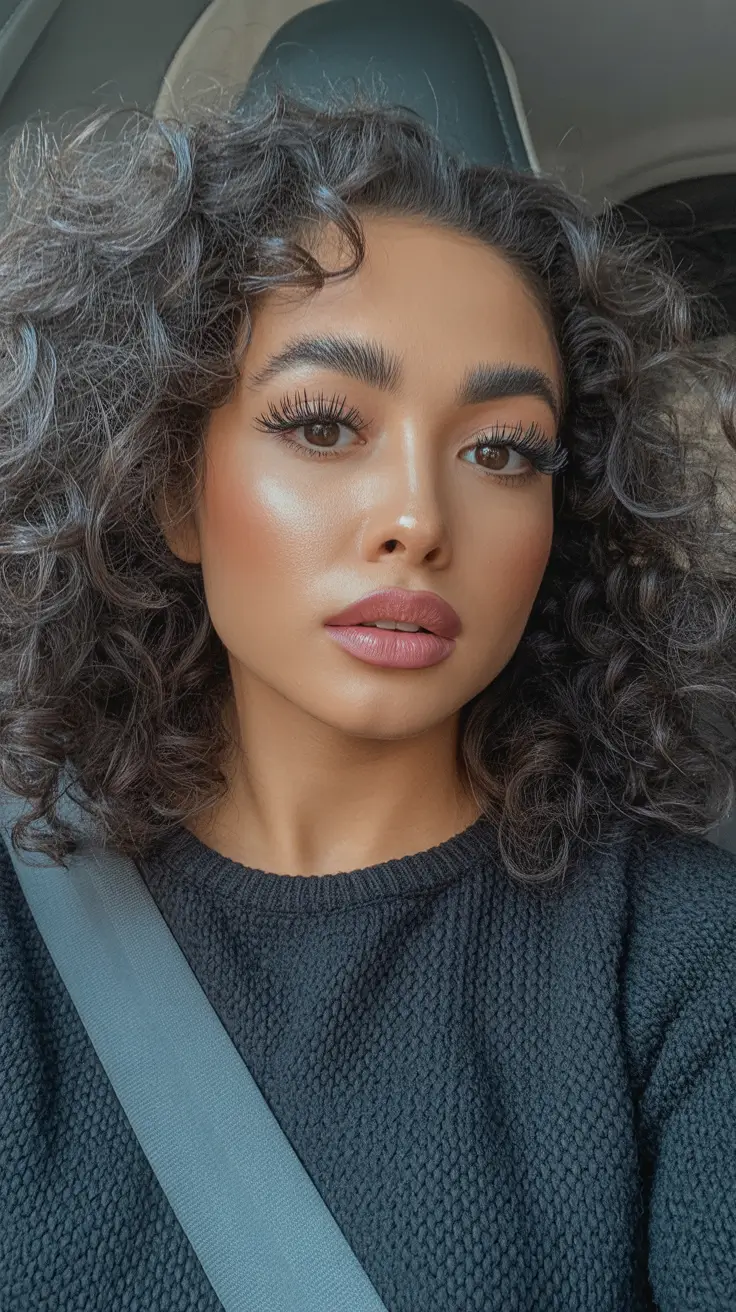 cor de cabelo morena de primavera 2026 Morena brincalhona curta e encaracolada para máxima energia de primavera