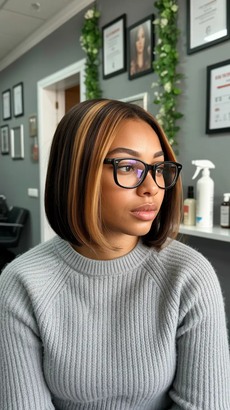 idéias modernas de cores de cabelo balayage de primavera 2026 Loiro Quente Long Bob Balayage