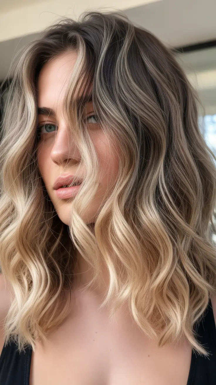 ideias modernas de cores de cabelo balayage de primavera 2026 Ombre Summer Blonde Balayage