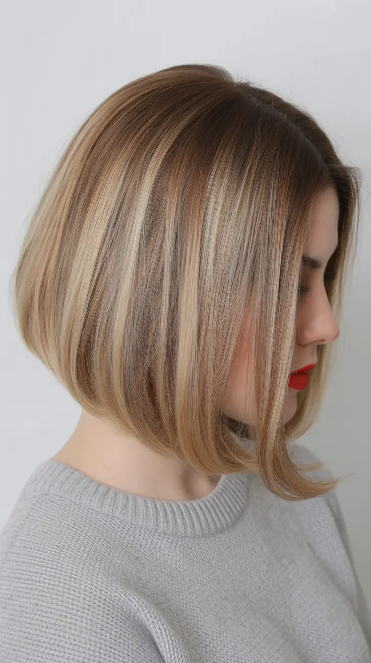 ideias modernas de cores de cabelo balayage de primavera 2026 Loiro Bob Balayage
