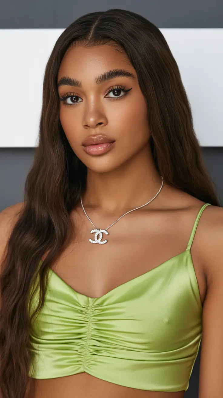 cor de cabelo de primavera para pele escura 2026 Natural Cocoa Flow Length