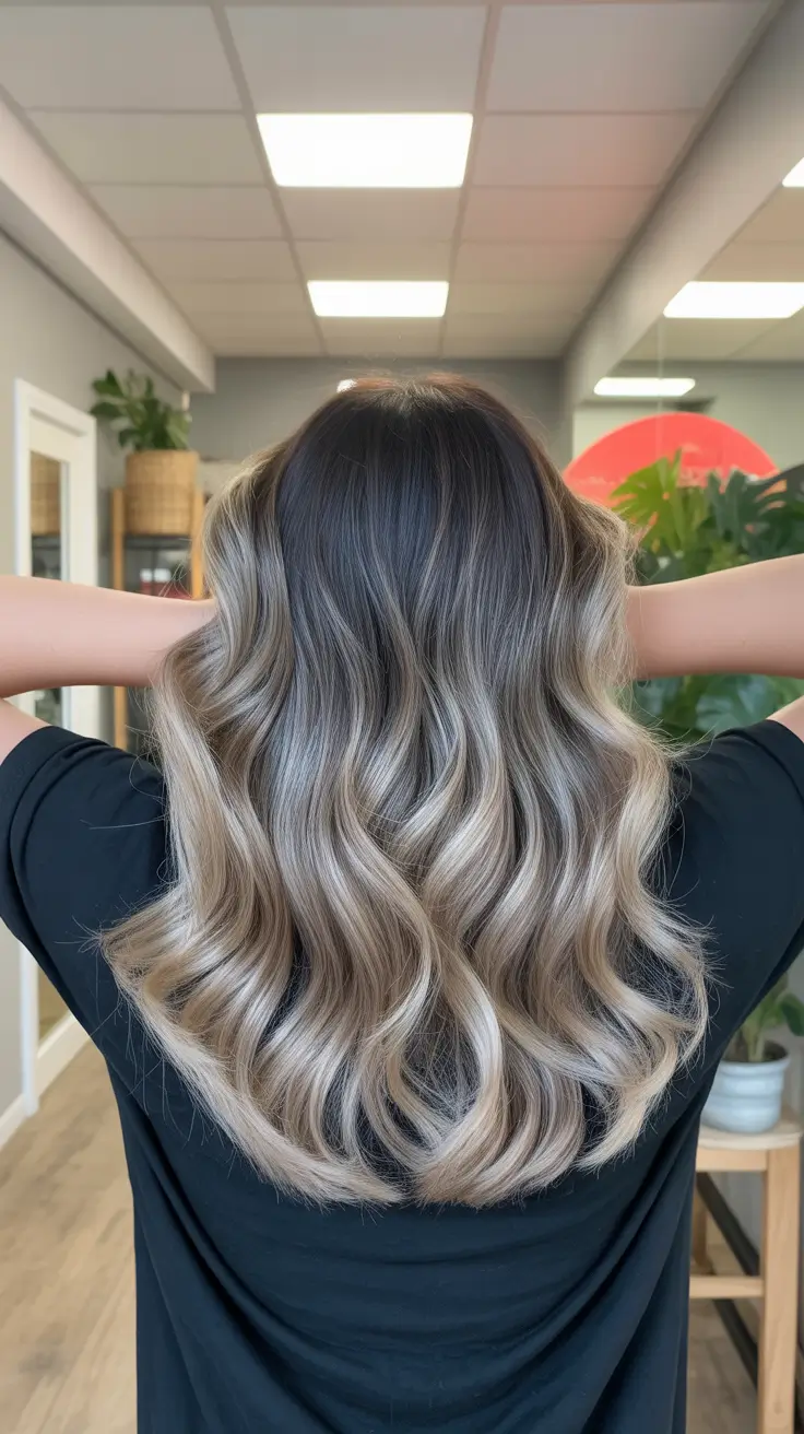 cor de cabelo ombre de primavera natural 2026 Ombre loiro balanceado com profundidade natural