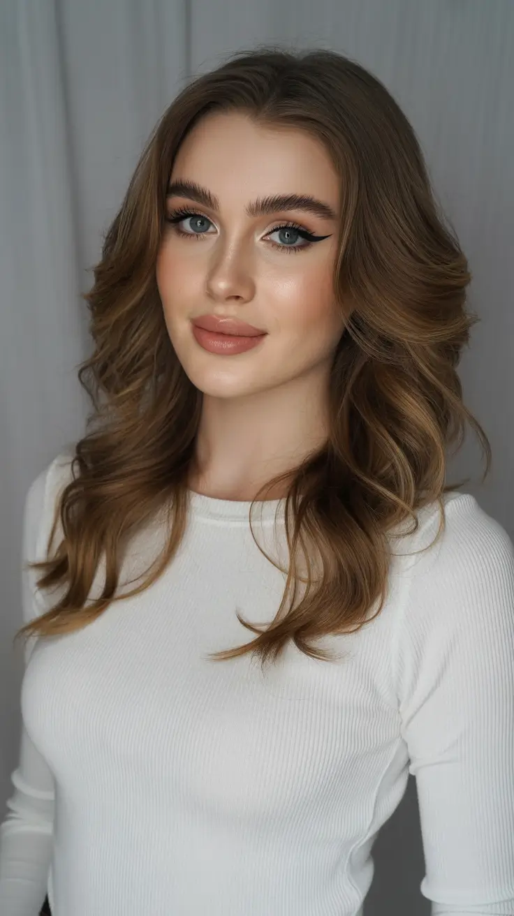 cor de cabelo castanho primavera 2026 Ondas quentes de caramelo para verdadeira suavidade primaveril