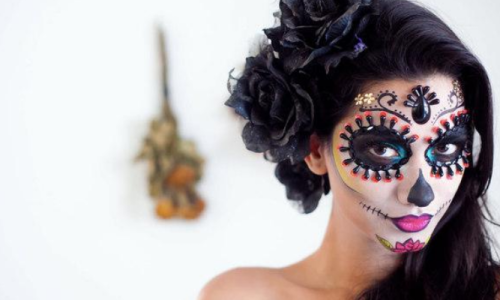 Cabelos de Halloween preto